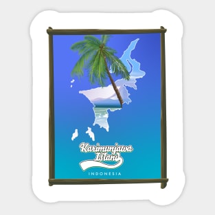 Karimunjawa Island Indonesia map Sticker